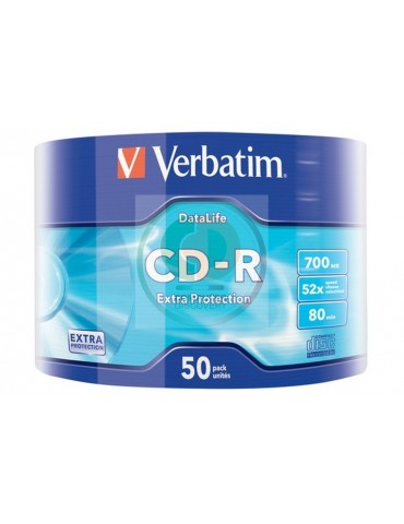 CDR VERBATIM 80 MIN 52 X CELLWRAP 50PZ