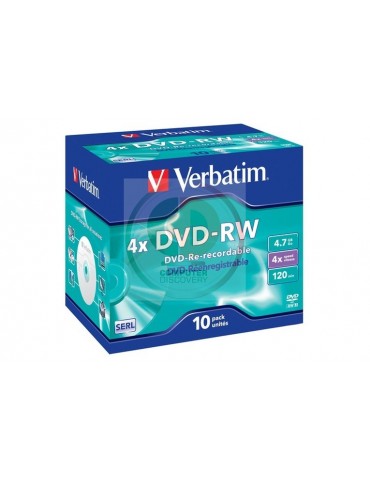 DVD-RW 4X ADVANCED SERL 4,7GB PACK 10 JC