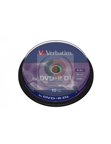 VERBATIM DVD+R DL 8.5GB SPINDLE 10PZ