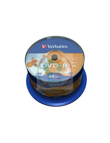 VERBATIM DVD-R PRINT 4.7GB SPINDLE 50 PZ