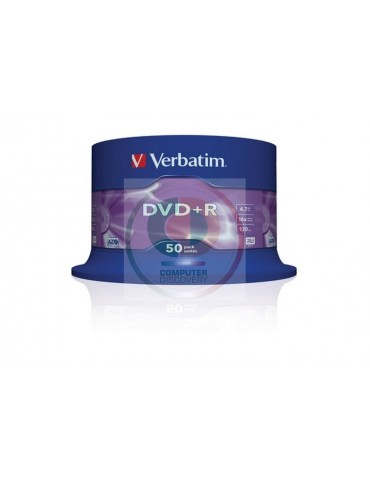 VERBATIM DVD+R 4.7GB SPINDLE DA 50 PZ