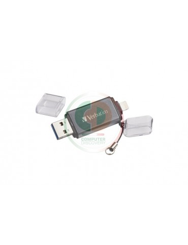 VERBATIM PEN DRIVE DUAL 64GB LIGHTNING