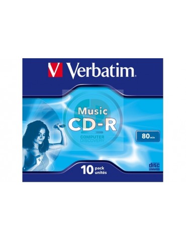 VERBATIM CD-R MUSIC 10PZ JEWEL CASE