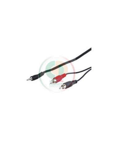 CAVO STEREO JACK 3, 5 MM A 2 X RCA MASCH