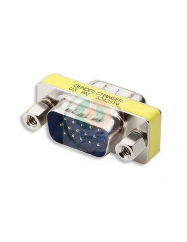 MINI GENDER CHANGER VGA DB 15 POLI M/M