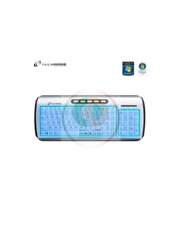 TASTIERA RETROILLUMINATA LED BLU TECHMAD