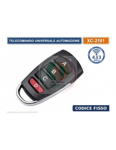 TELECOMANDO UNIVERSALE CANCELLO 433 MHZ