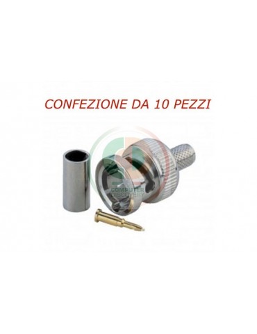 CONNETTORE BNC A CRIMPARE PER CAVI RG59