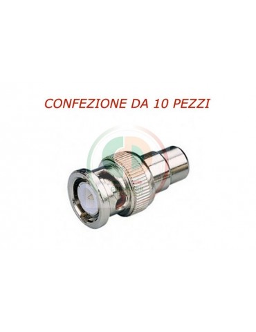 ADATTATORE COASSIALE BNC/M TO RCA/F CU C