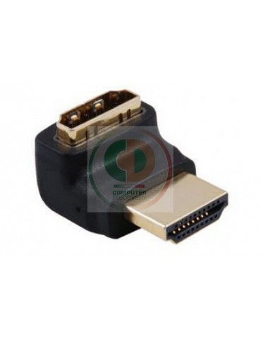 Adattatore HDMI M/F 90° verso il basso
