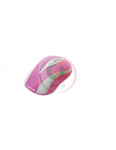 MINI MOUSE OTTICO USB CON LED ROSA