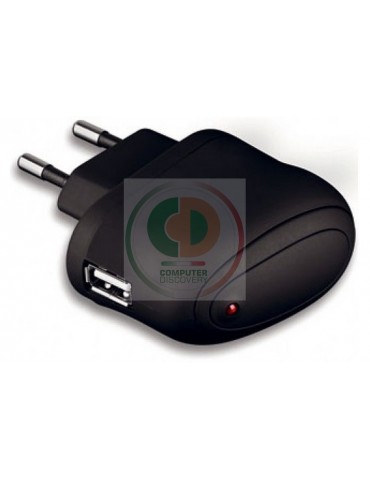 Caricatore 1 USB 2,1A Spina Europea 2 pi