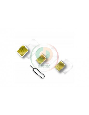 Adattatore Scheda SIM (4 in 1) nano-SIM,