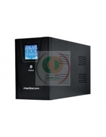 MEDIACOM UPS 800VA NERO CON DISPLAY