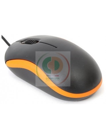 MOUSE OTTICO 3D 1000DPI USB BLACK/ORANGE