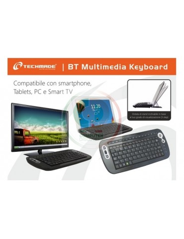 TASTIERA MULTIMEDIALE BLUETOOTH TRACKBAL