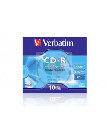CDR VERBATIM 40X 90 MIN JEWEL CASE 10 PZ