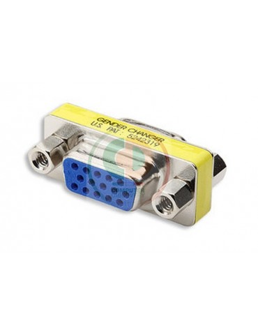 MINI GENDER CHANGER VGA DB 15 POLI F/F