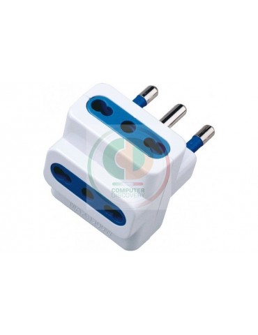 ADATTATORE TRIPLO SPINA 16A BIANCO