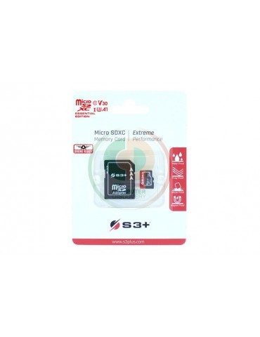 256GB S3+ MICROSDXC UHS-I U3 V30
