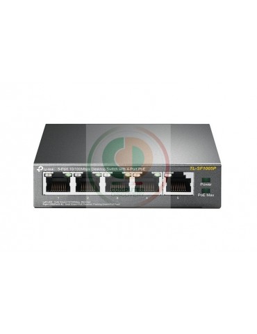 TP-LINK SWITCH 5 PORTE 10/100 4POE 58W