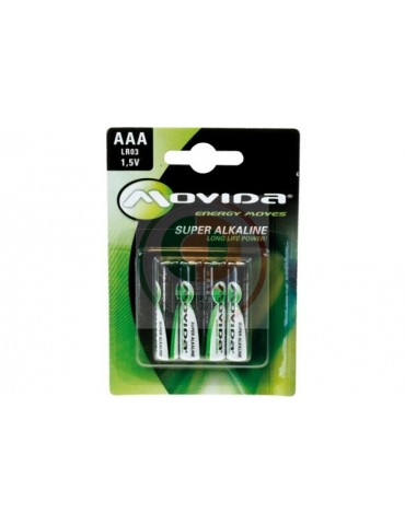 BATTERIE MOVIDA EXTRA AAA 4PZ LR03