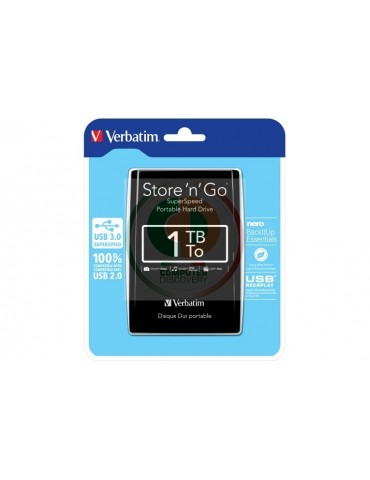 HDD ESTERNO 1TB STORE N GO 2.5 USB3.0 BL