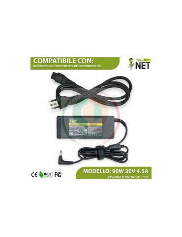 Alimentatore 90W per LENOVO Ideapad