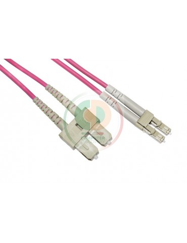 CAVO FIBRA OTTICA LC A SC MULTIMODE DUPL