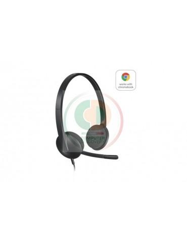 LOGITECH CUFFIE CON MIC. H340 USB 180CM