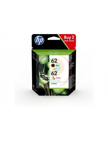 MULTIPACK CARTUCCE HP 62 NERO + COLORE